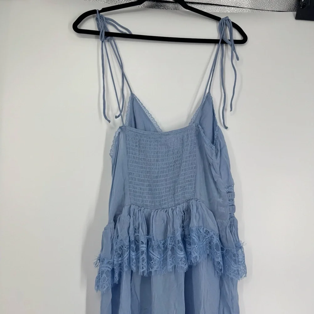 NWT Free People Kiki Slip Dress in blue
